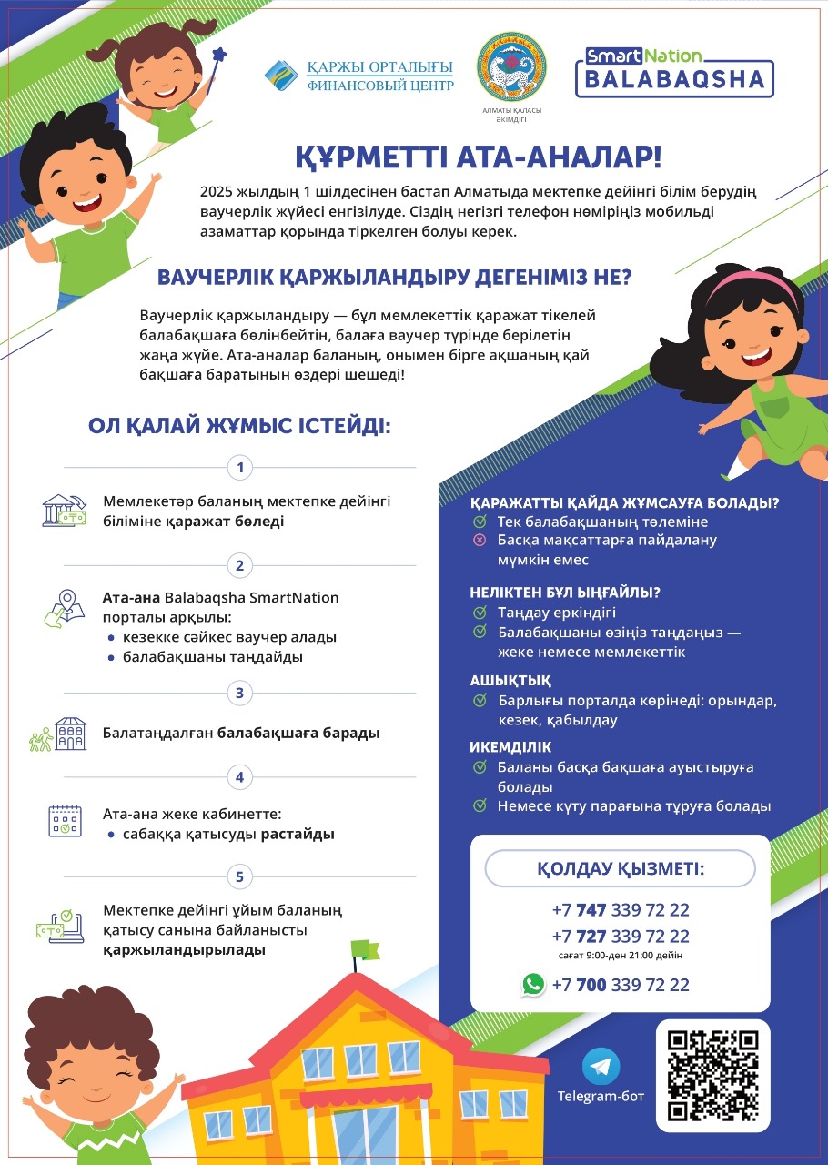 Ваучерлік қаржыландыруға көшу. Переход на ваучерное финансирование